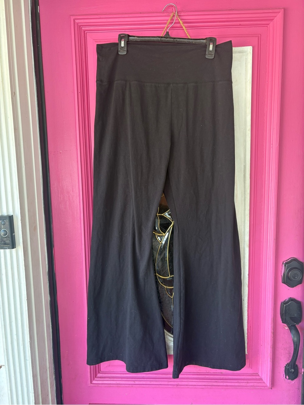 aerie Extra High-Waisted Super-Flare Pants - Black - Picture 8 of 9